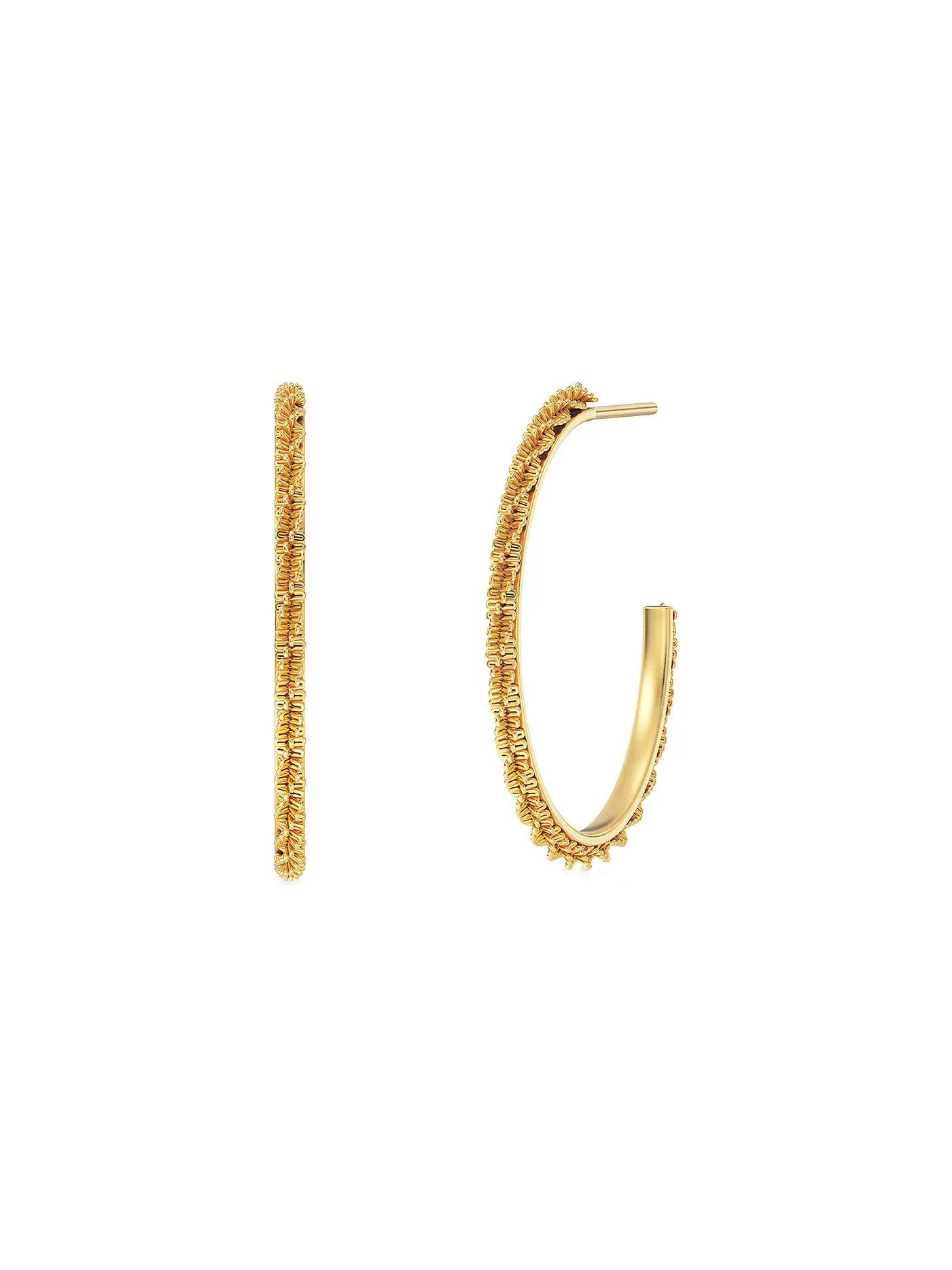 EDBLAD | Creolen TINSEL THIN CREOLES Small Gold | 